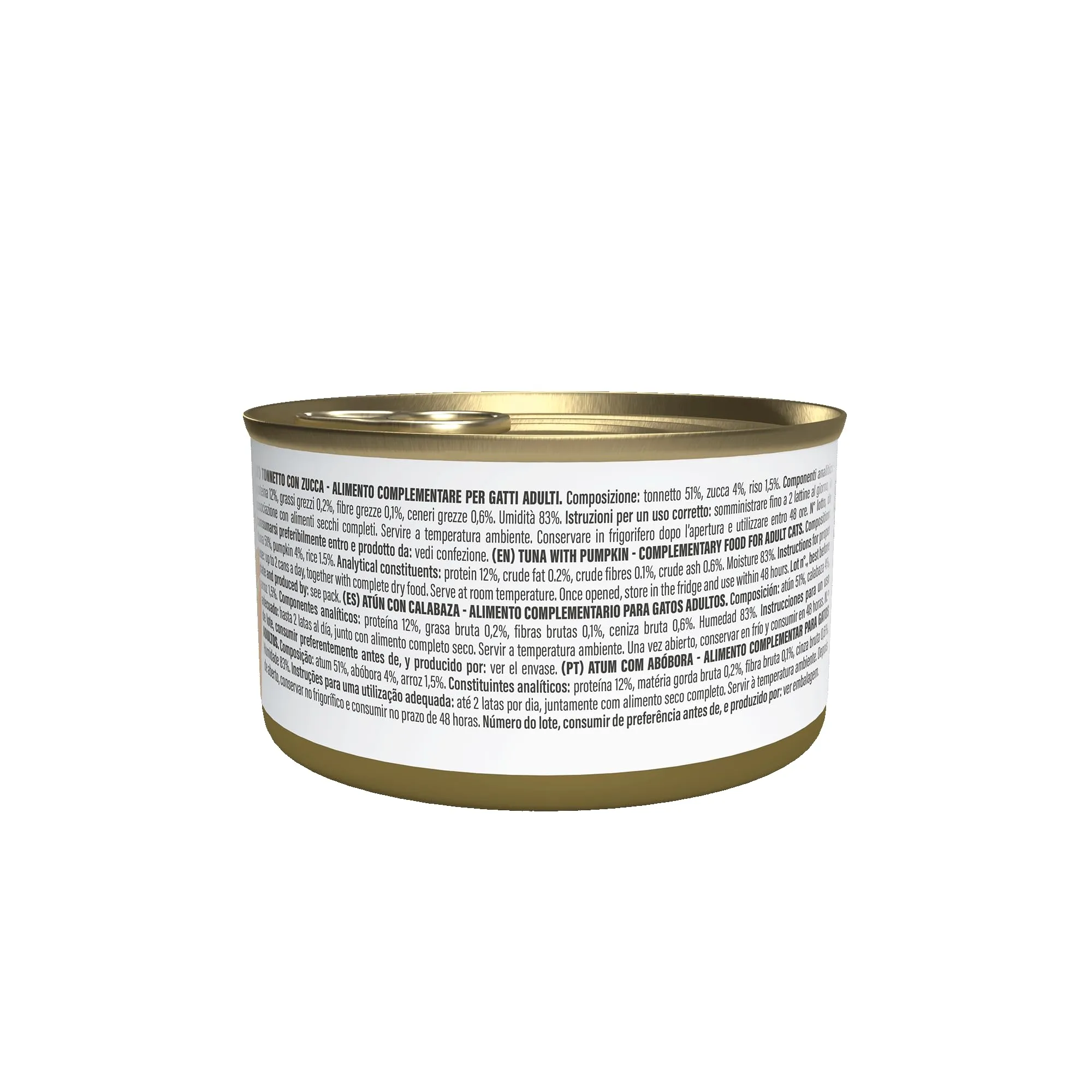 Schesir, Tonnetto con Zucca in Brodo, Cibo Umido Complementare per Gatti, Ricetta Originale, 100% Naturale, 12 lattine da 70g - immagine 3
