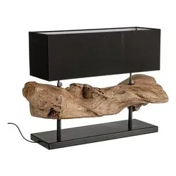 Lampada tavolo KLETA Nero (1 luce - 60 W - E27) (75x25x55cm) 0826483 - immagine 1