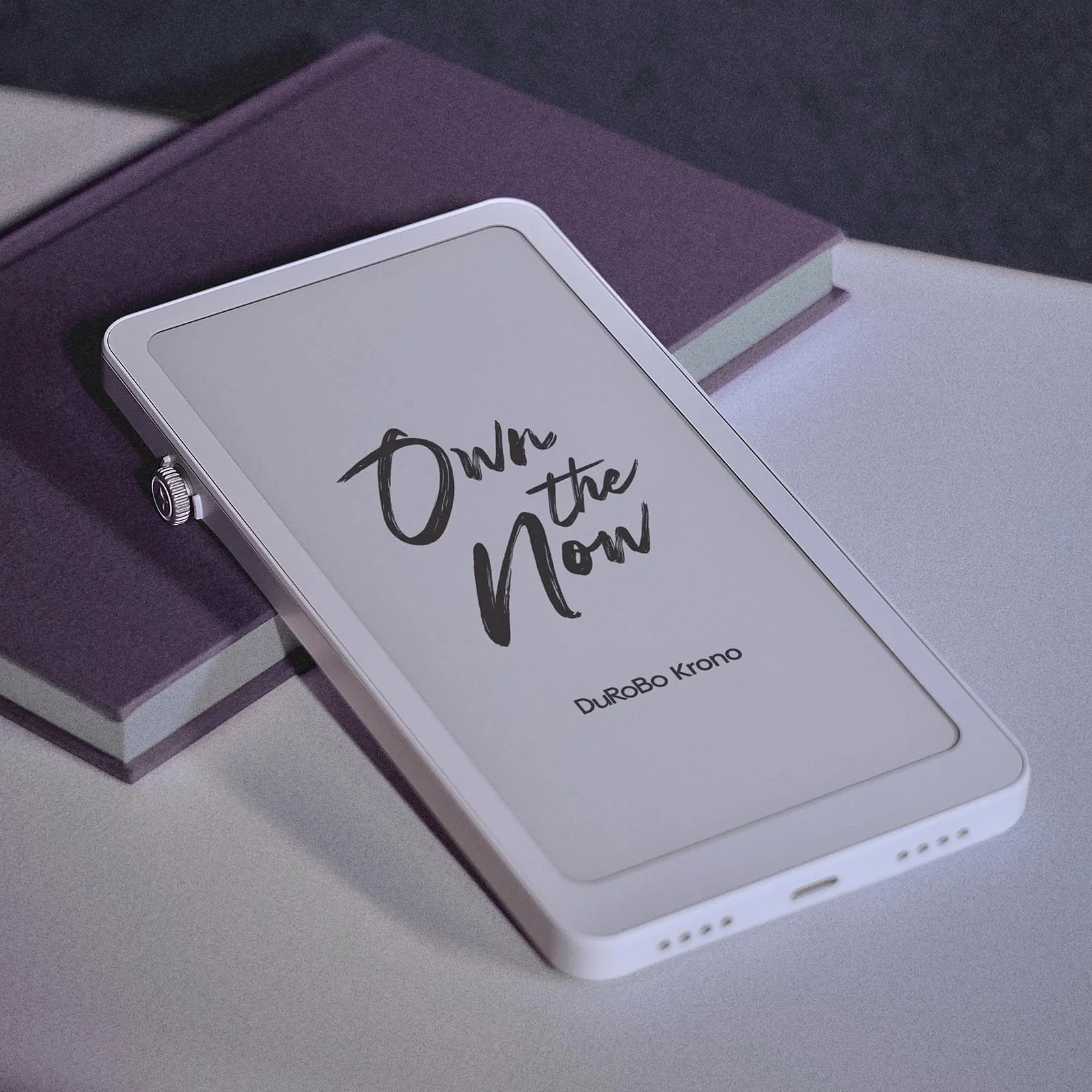 Durobo Krono – Hub di messa a fuoco intelligente ePaper da 6,57 cm, tablet di carta 300 PPI 6G 128G, con Smart Dial – un e-reader, un custode delle idee e un lettore audio tutto in uno - immagine 3