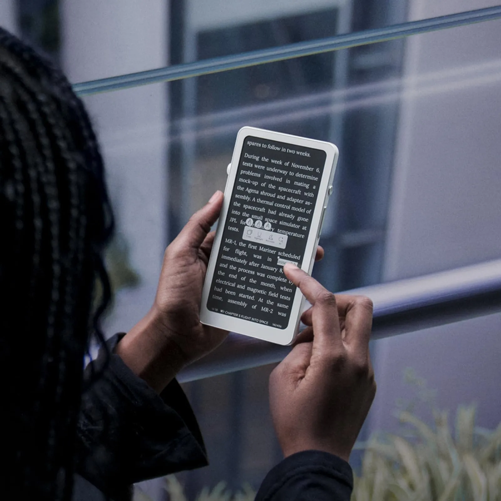 Durobo Krono – Hub di messa a fuoco intelligente ePaper da 6,57 cm, tablet di carta 300 PPI 6G 128G, con Smart Dial – un e-reader, un custode delle idee e un lettore audio tutto in uno - immagine 6