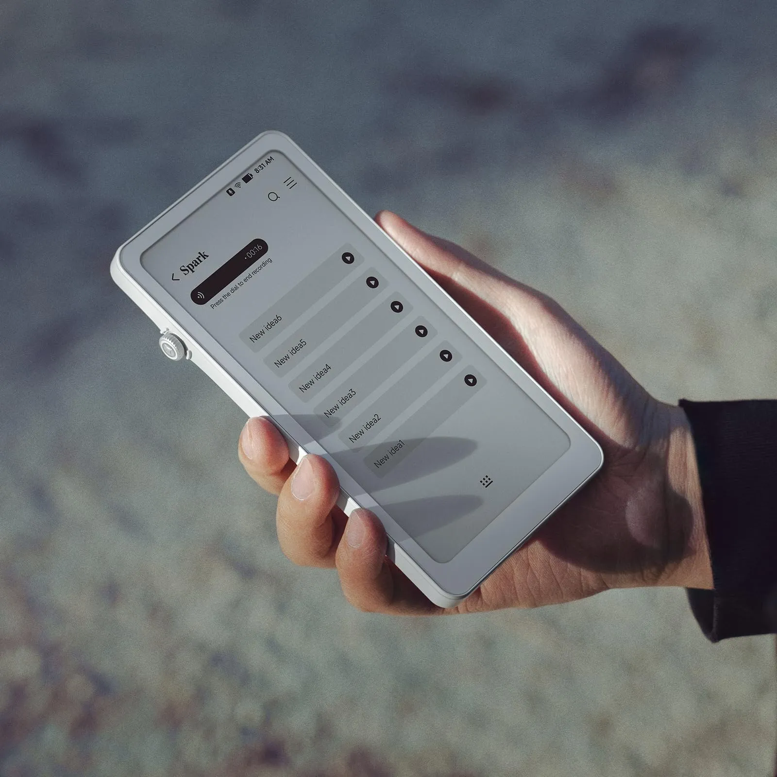 Durobo Krono – Hub di messa a fuoco intelligente ePaper da 6,57 cm, tablet di carta 300 PPI 6G 128G, con Smart Dial – un e-reader, un custode delle idee e un lettore audio tutto in uno - immagine 9