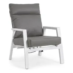 Poltrona acciaio, textilene KLEDI Bianco 0663337 - immagine 1