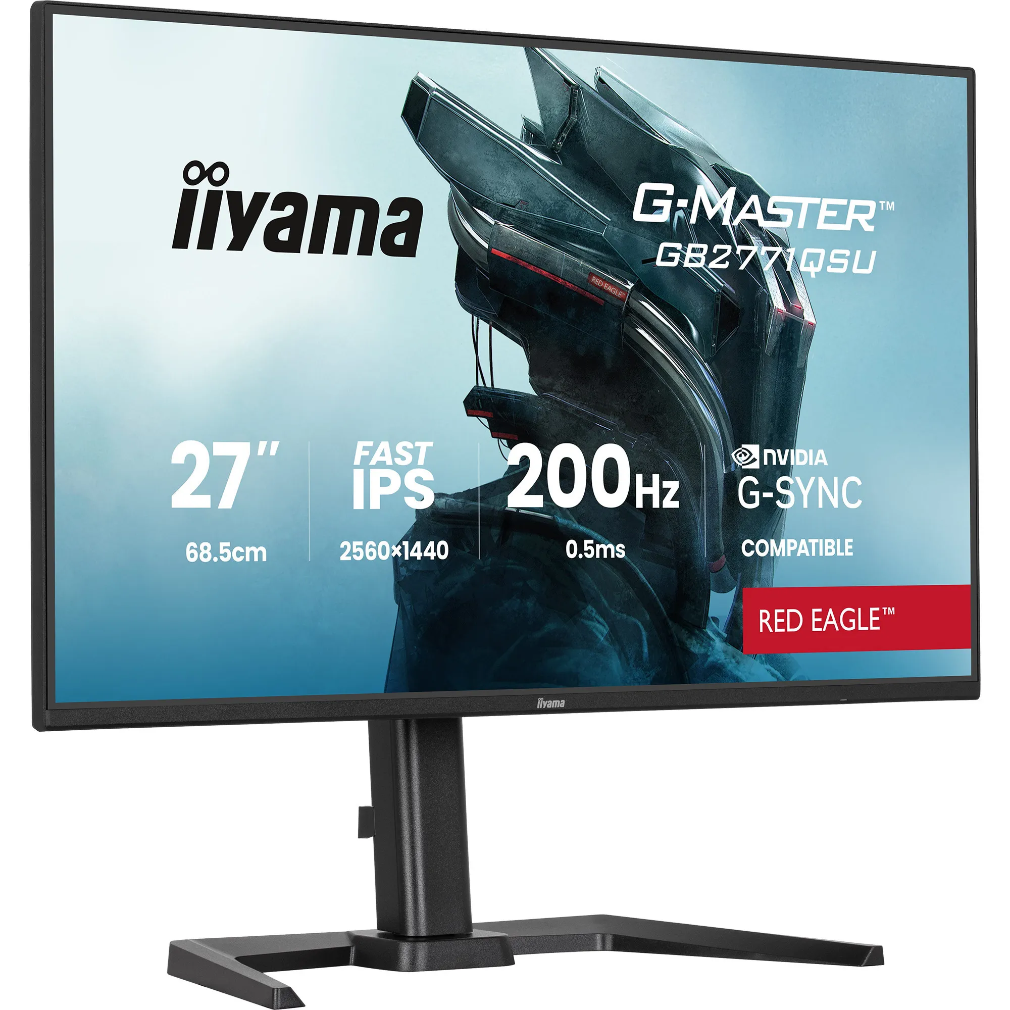 G-Master GB2771QSU-B1 Red Eagle, Monitor di gioco - immagine 1