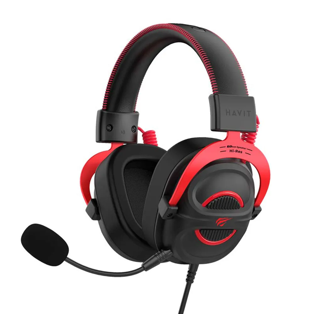 Cuffie Gaming 3.5mm HAVIT H2002E Pro, 2m, Nere - immagine 1