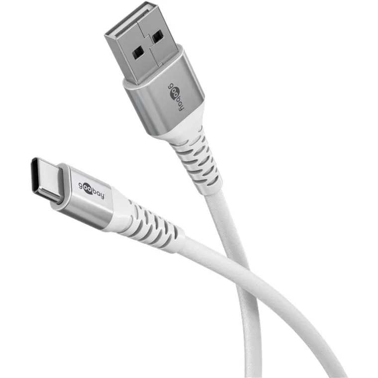 Cavo tessile USB 2.0 supersoft, connettore USB-A > connettore USB-C - immagine 1