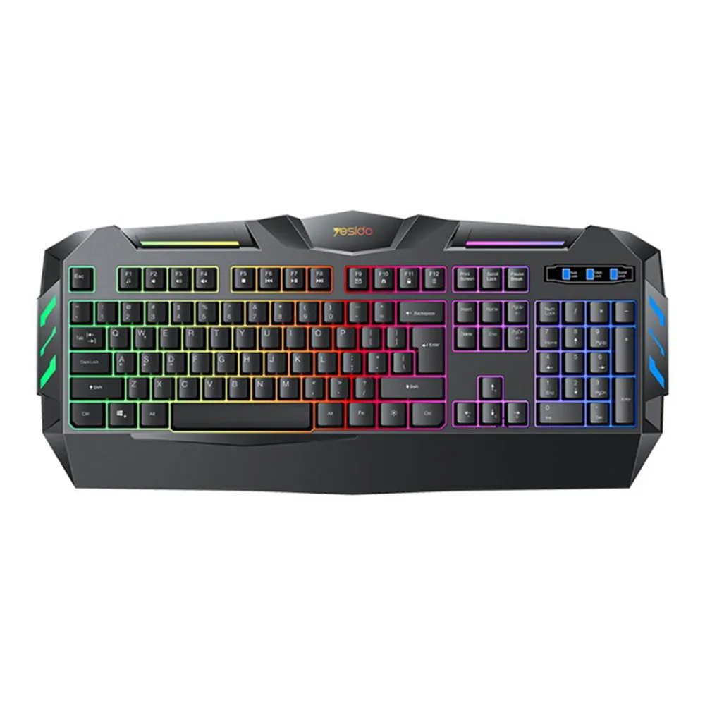 Tastiera Gaming Wired USB Yesido KB21, RGB, 1,5m, Nera - immagine 1