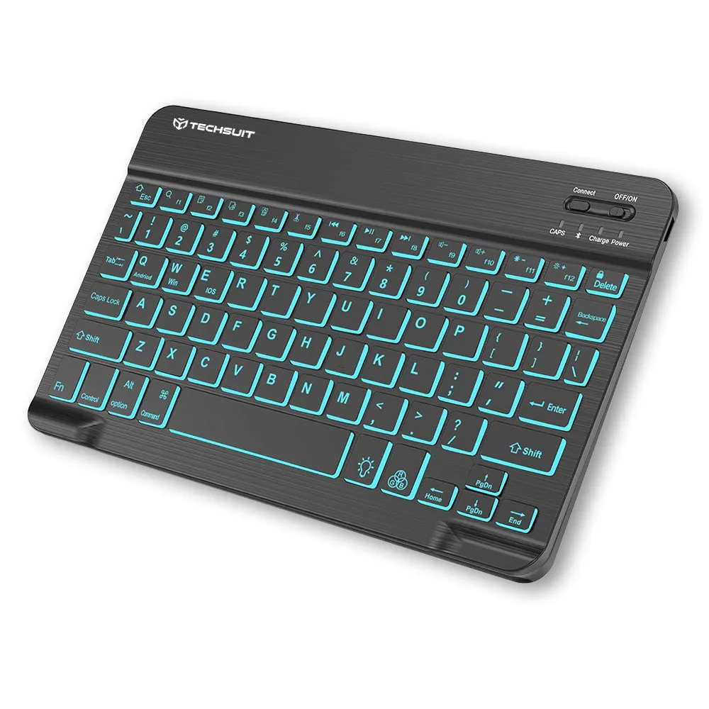 Tastiera Wireless Techsuit WK1, RGB, Nera - immagine 1