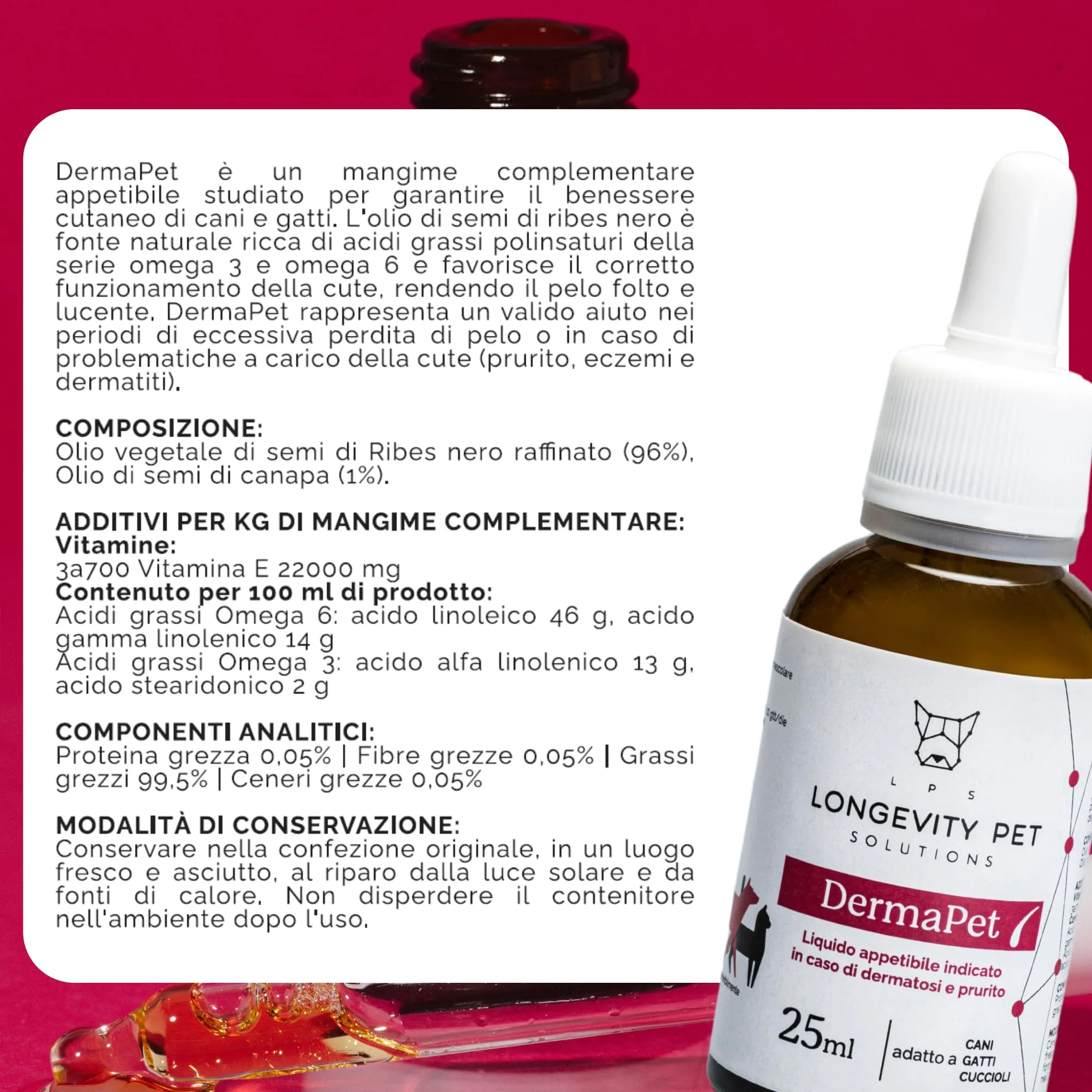Soluzione Prurito | ProbioticPet Cane 30 Cpr per Prurito, Dermatite, Digestione + DermaPet Integratore Dermatite per Cute Cani e Gatti | Probiotici per Cani e Gatti | Azione Sinergica - Longevity Pet - immagine 7