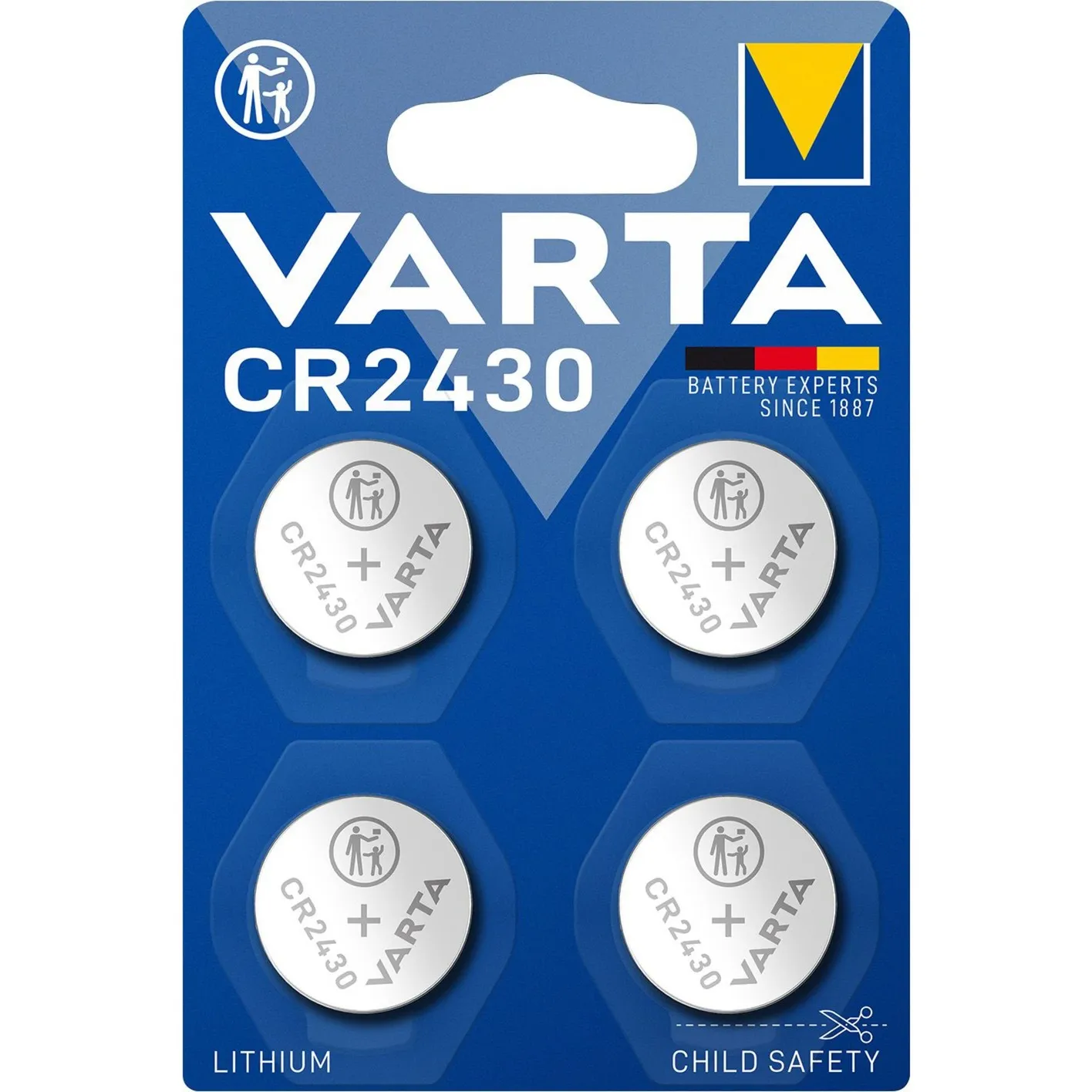 Pila a bottone al litio CR2430, Batteria - immagine 1
