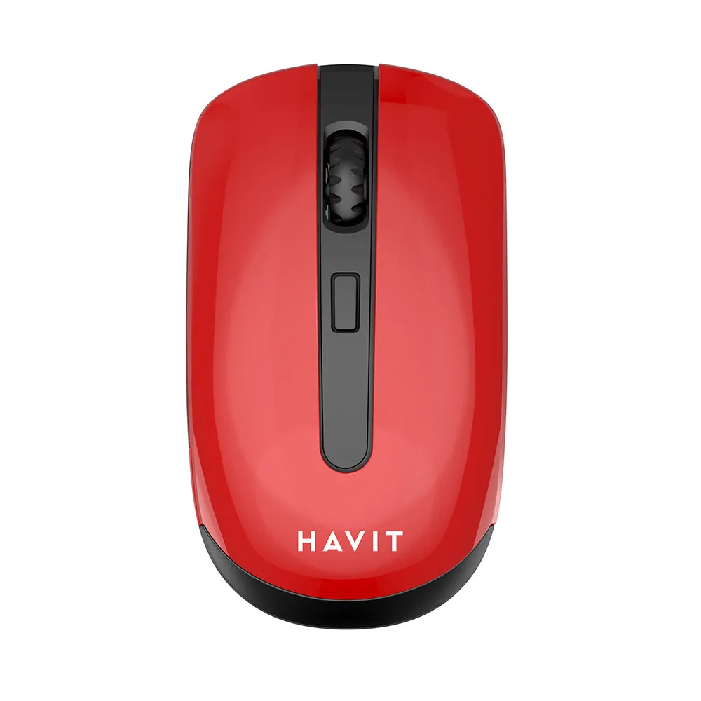 Mouse Wireless HAVIT MS989GT, 800DPI - 1600DPI, Nero Rosso - immagine 1