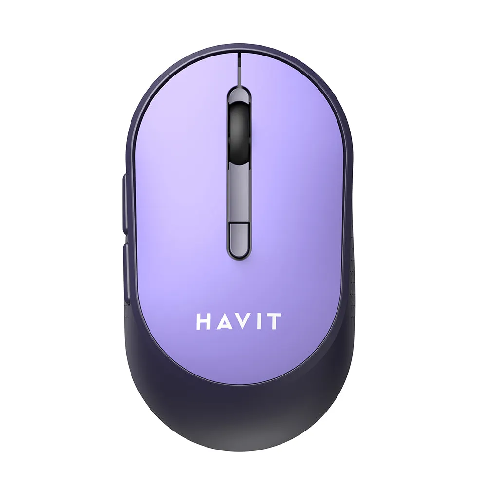 Mouse Wireless HAVIT MS78GT, 1200DPI - 3200DPI, Viola - immagine 1