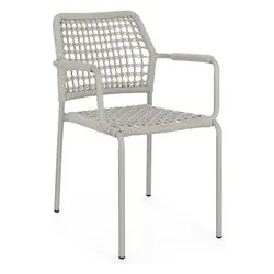 Sedia con braccioli alluminio, poliestere RAJADA Saturn 0666022 - immagine 1