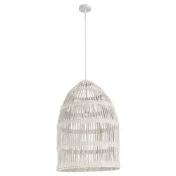 Sospensione PRAIA Bianco (1 luce - 40 W - E27) (45x147cm) 0828184 - immagine 1