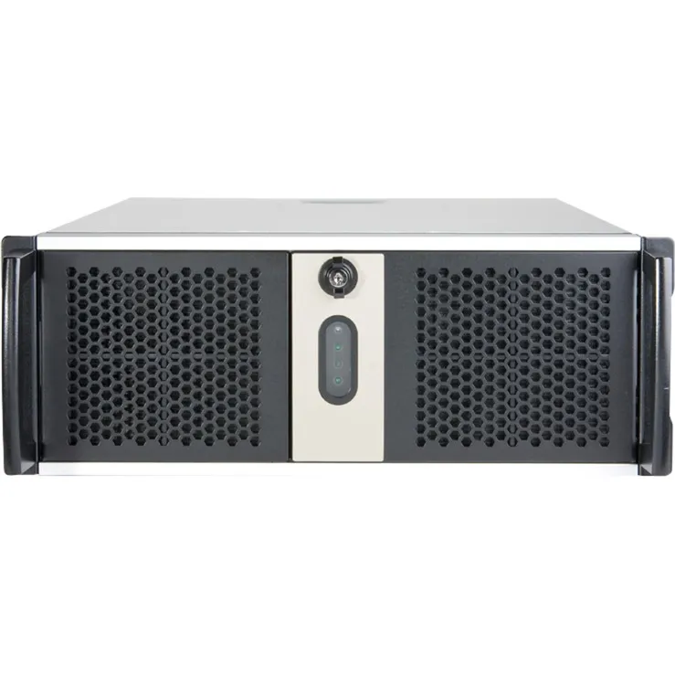 4U Open-Bay Compact Rackmount Portabagagli Grigio vane portacomputer, Enclosure per rack - immagine 1