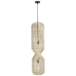 Sospensione MALABO Beige (2 luci - 80 W - E27) (25,5x183cm) 0828192 - immagine 1