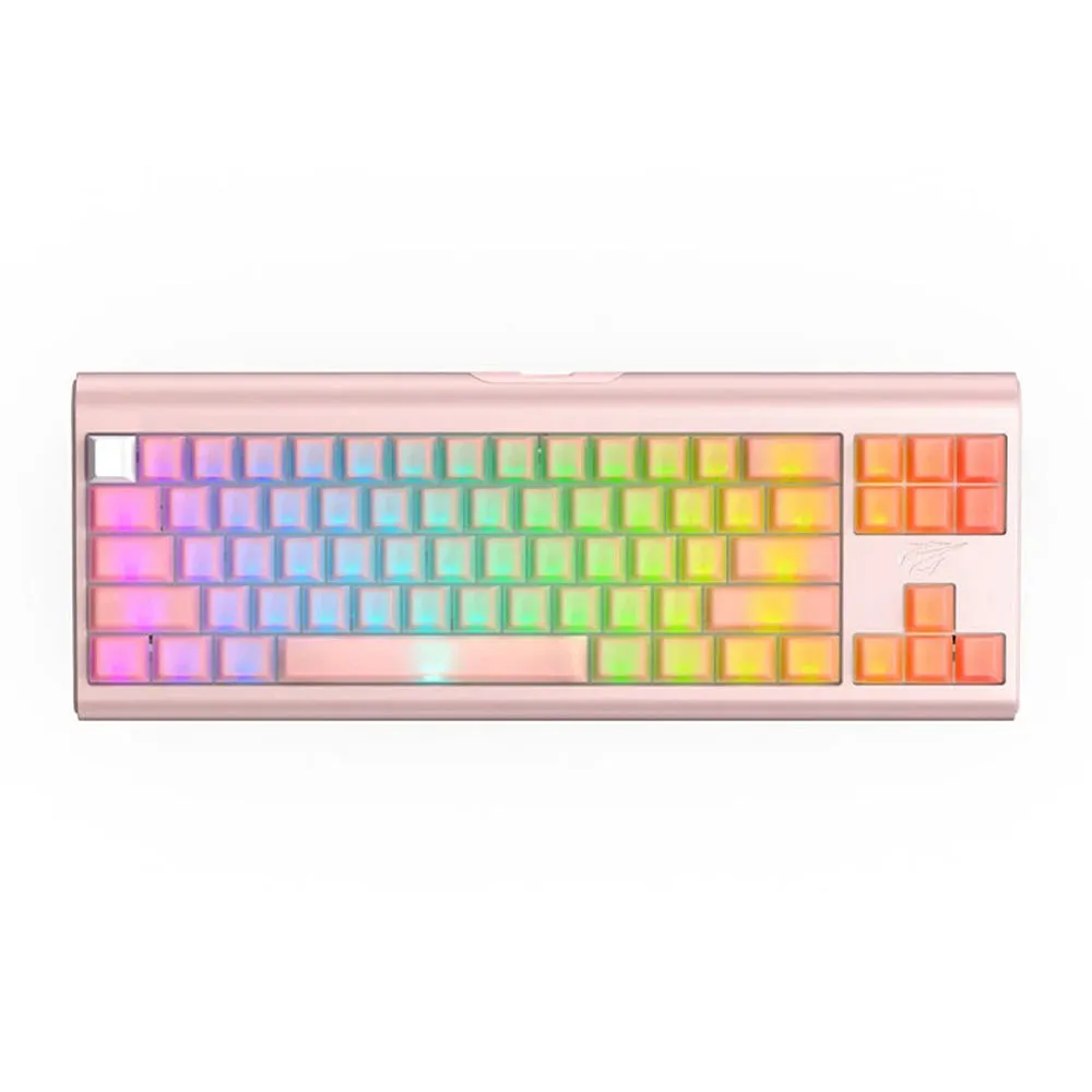 Tastiera Gaming Cablata USB HAVIT KB896L, RGB, 1.2m, Rosa - immagine 1