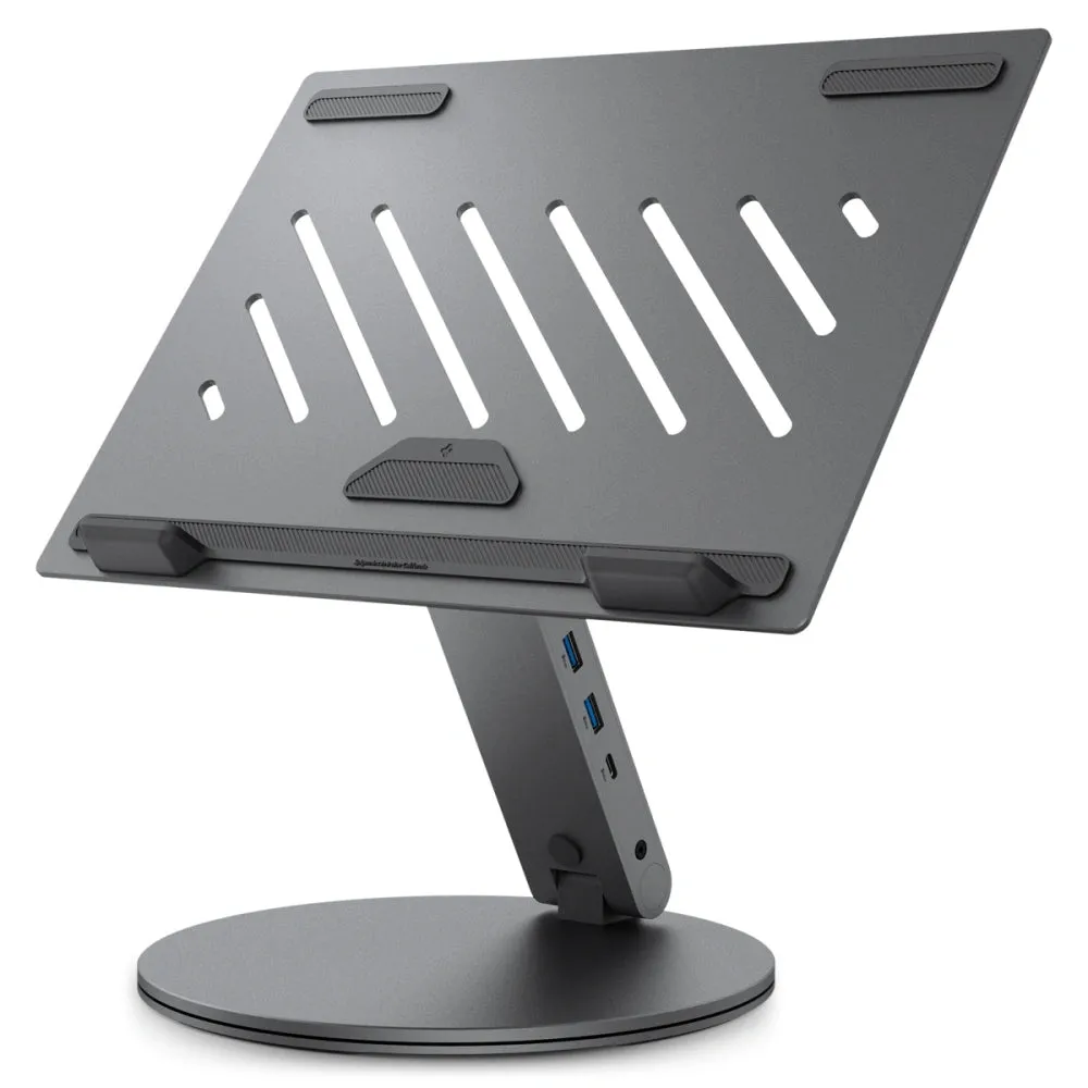 Supporto con Hub Spigen LD204H per Laptop max. 15.6inch, Grigio AMP08885 - immagine 1