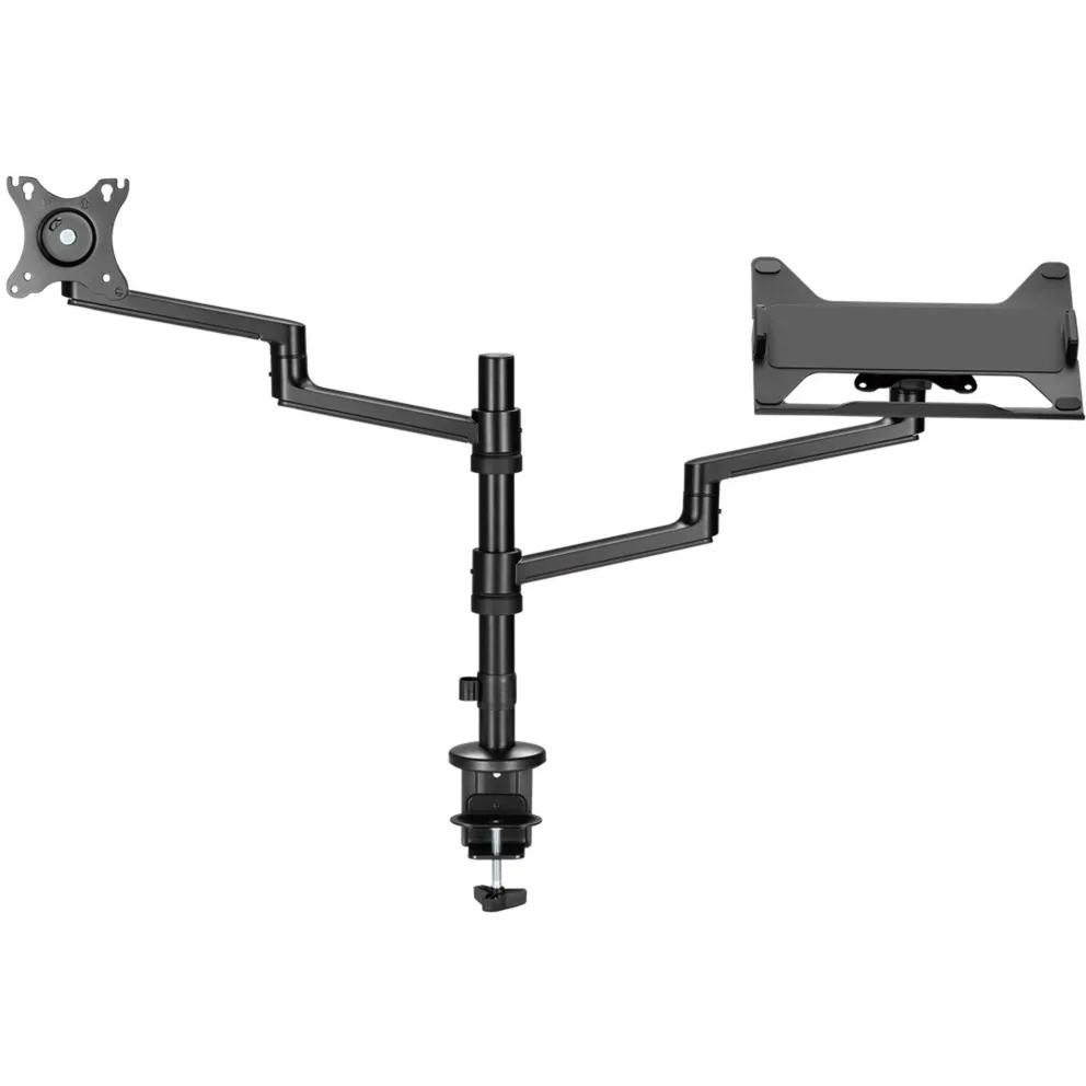 Supporto monitor Deluxe con braccio per laptop, Base per monitor - immagine 1