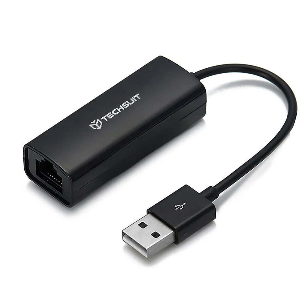 Scheda di Rete Techsuit AC19, RJ45, USB, Nera - immagine 1