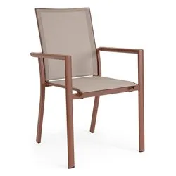 Sedia con braccioli alluminio, textilene KONNOR Barn 0663797 - immagine 1