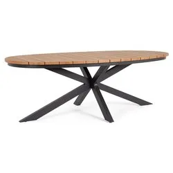 Tavolo da esterno alluminio ZELMAR Fisso Antracite (218x115x75cm) 0663791 - immagine 1