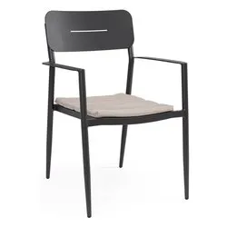 Sedia con braccioli alluminio NEBULA Antracite 0663775 - immagine 1