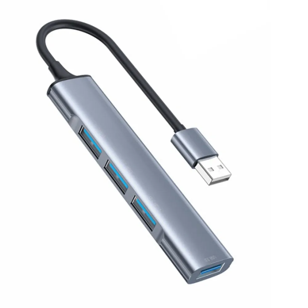 Hub USB Yesido HB18, 4in1, Grigio - immagine 1