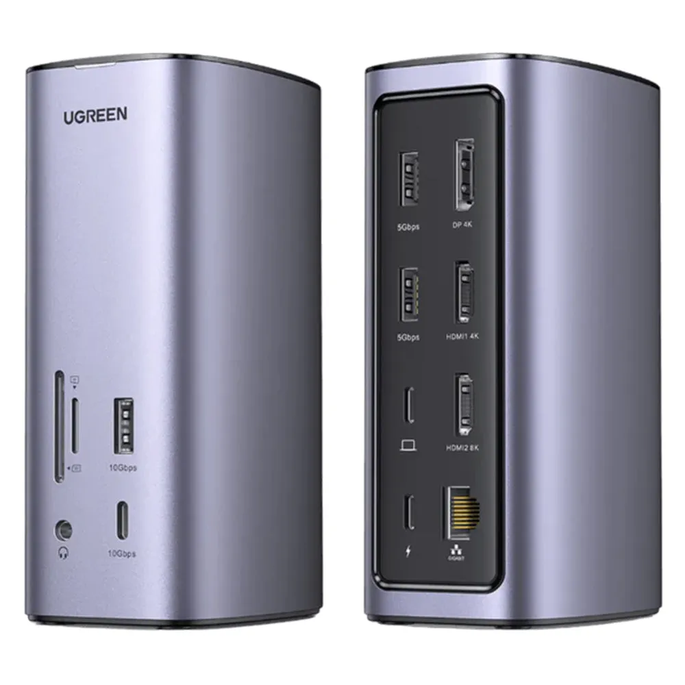 Hub Multifunzionale UGREEN Pro CM555, 13in1, Grigio - immagine 1