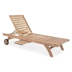 Lettino prendisole legno MARYLAND Teak 0804384 - immagine 1