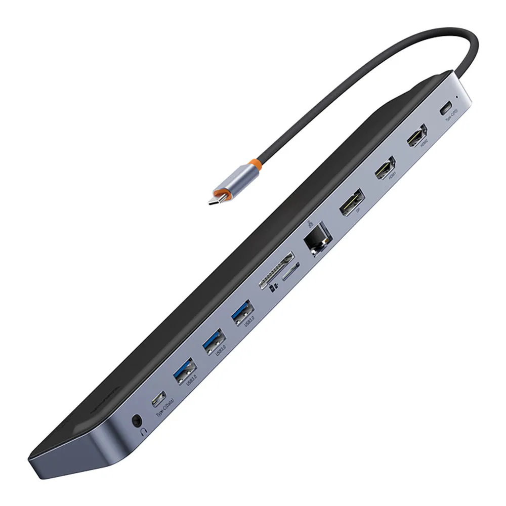 Hub USB-C Baseus EliteJoy Gen2, 11in1, Nero WKSX030213 - immagine 1