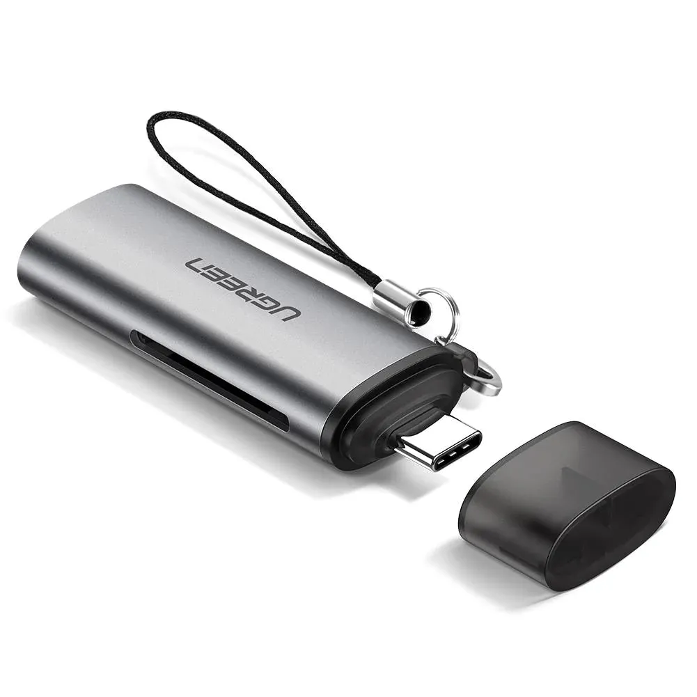 Lettore di schede USB-C UGREEN CM184, SD - microSD, Grigio - immagine 1