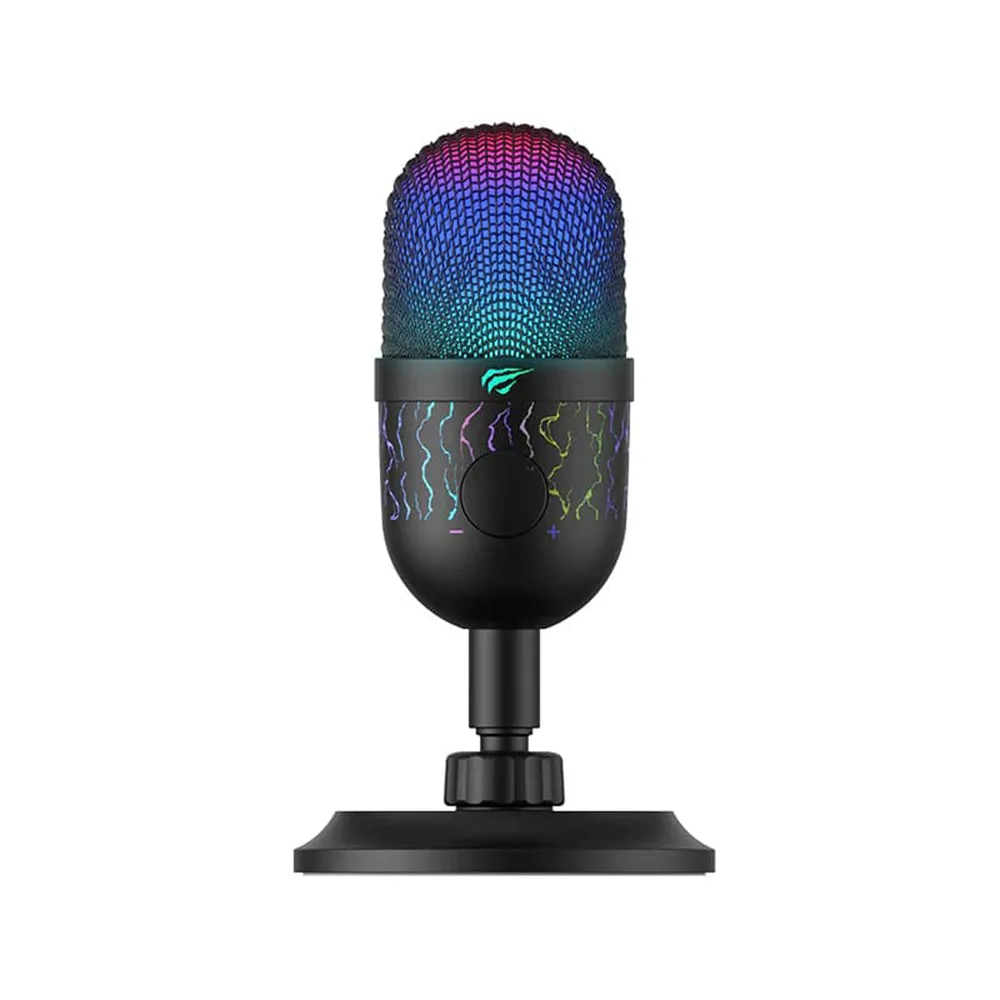Microfono HAVIT GK52, RGB, USB-A, 1,8m, Nero - immagine 1