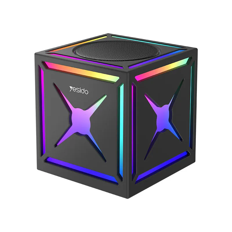Cassa Bluetooth Yesido YSW34, 8W, RGB, Nera - immagine 1