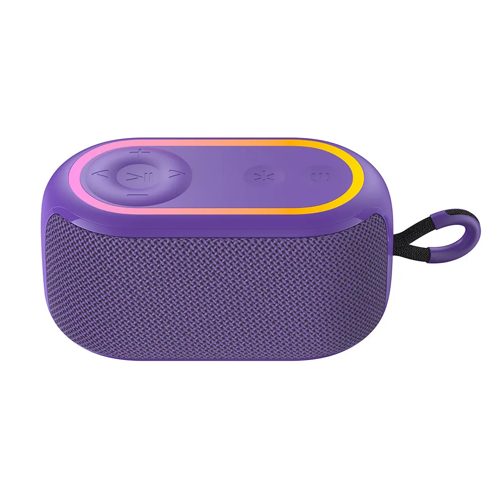Cassa Portatile Bluetooth HAVIT SK809BT, 7W, RGB, Impermeabile, Viola - immagine 1
