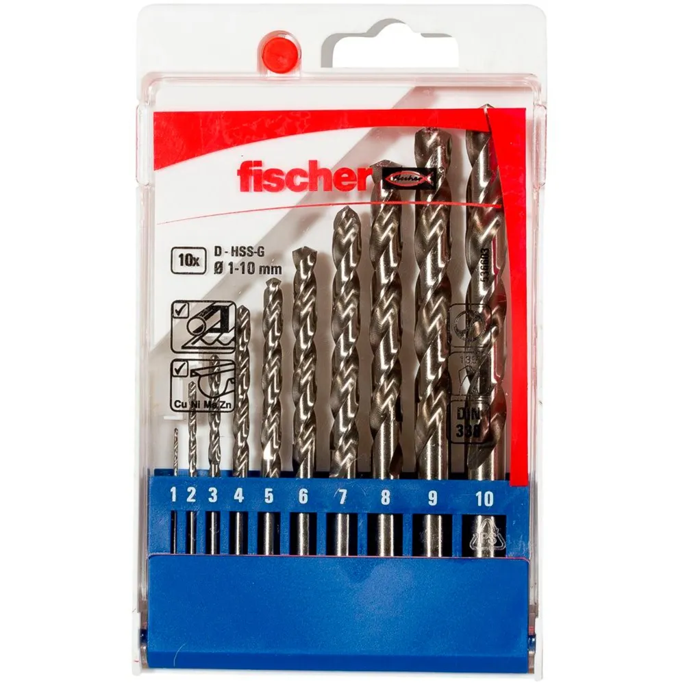 Set di punte per metallo HSS-G, 1-10mm, Drill bit set - immagine 1