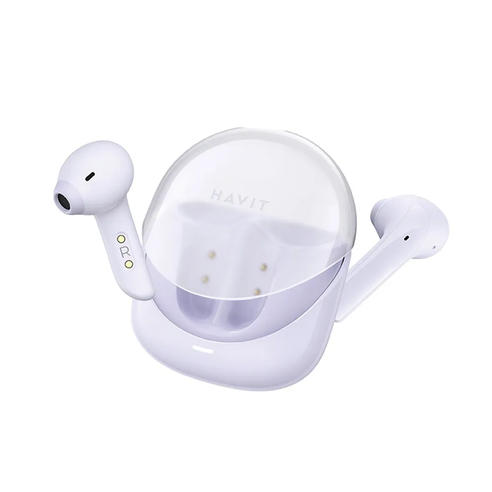 Auricolari Bluetooth HAVIT Modern Buds TW974, TWS, Viola - immagine 1