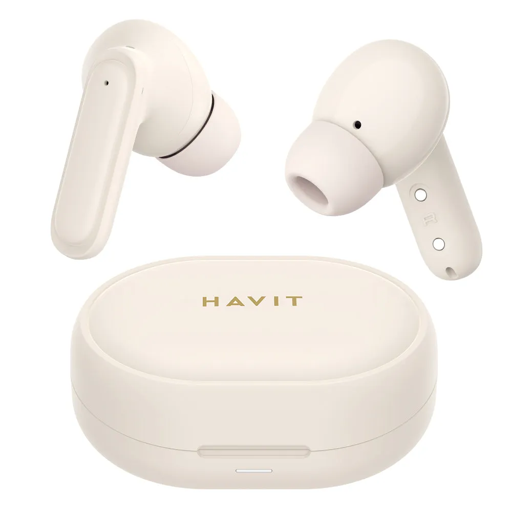 Handsfree Bluetooth HAVIT TW950, TWS, Rosa Beige - immagine 1