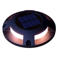 Segnapassi solare STEP SOLAR Nero (1 luce - 5 Lumen - 0,04 W - Bianco neutro) (IP67) (12x2,6cm) STEPS 041240 - immagine 1