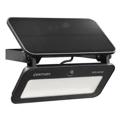 Proiettore con sensore presenza solare SOLAR B Nero (1 luce - 1200 Lumen - 12 W - Bianco CCT) (IP65) (19,4x18,2cm) SLB 091900 - immagine 1