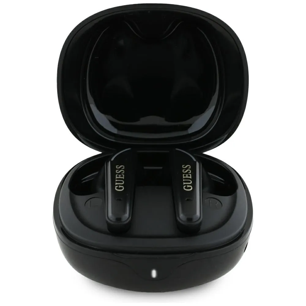 Auricolare Bluetooth Guess Flat Classic Logo Electroplated, TWS, Nero - immagine 1