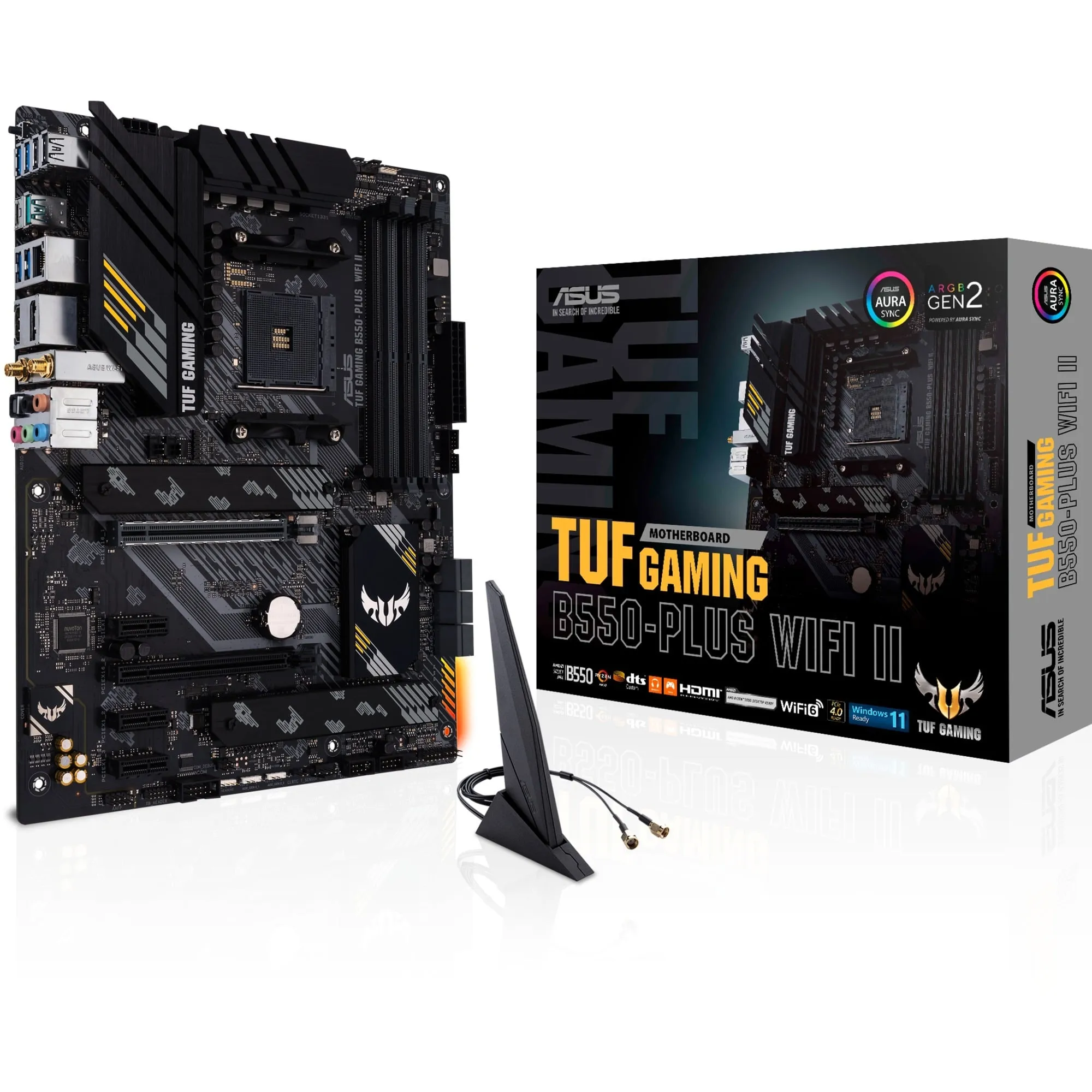 TUF GAMING B550-PLUS WIFI II AMD B550 Socket AM4 ATX, Scheda madre - immagine 1