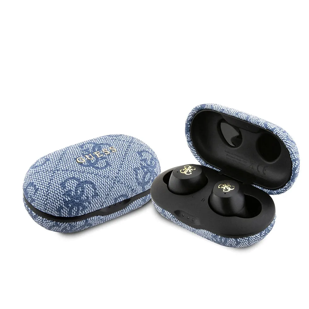 Auricolari Bluetooth Guess 4G Metal, TWS, Blu - immagine 1