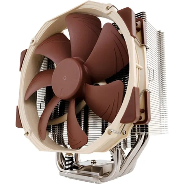NH-U14S sistema di raffreddamento per computer Processore Refrigeratore 12 cm Marrone, Acciaio inossidabile, raffreddamento CPU - immagine 1