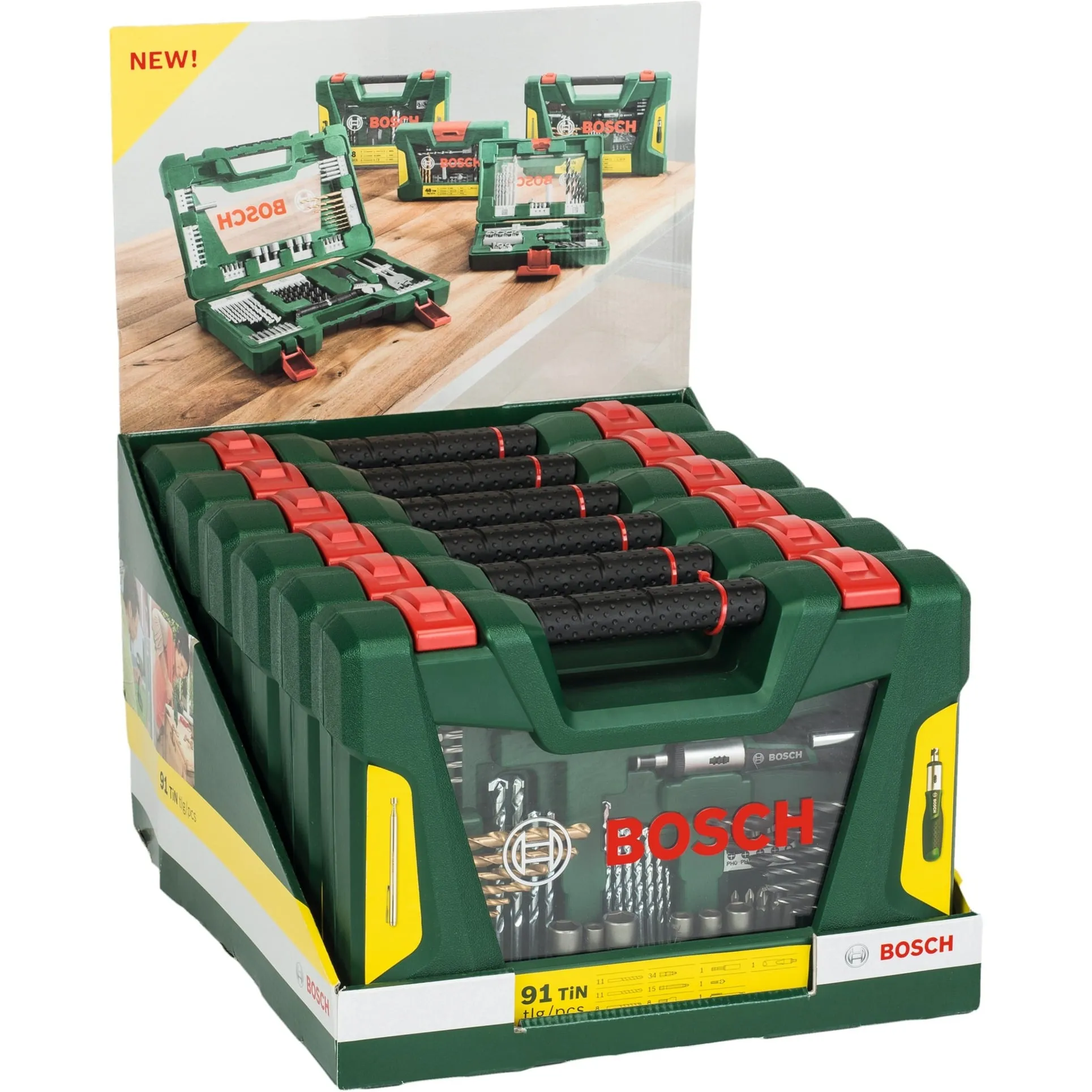 Set di punte / bit V-Line TIN, 91 pezzi, Trapano & Set di bit - immagine 1