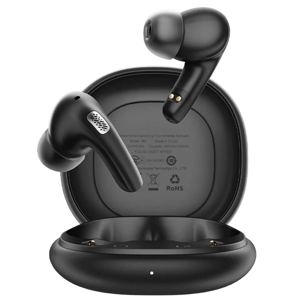 Auricolare Bluetooth Acefast W3, TWS, ANC, Nero - immagine 1
