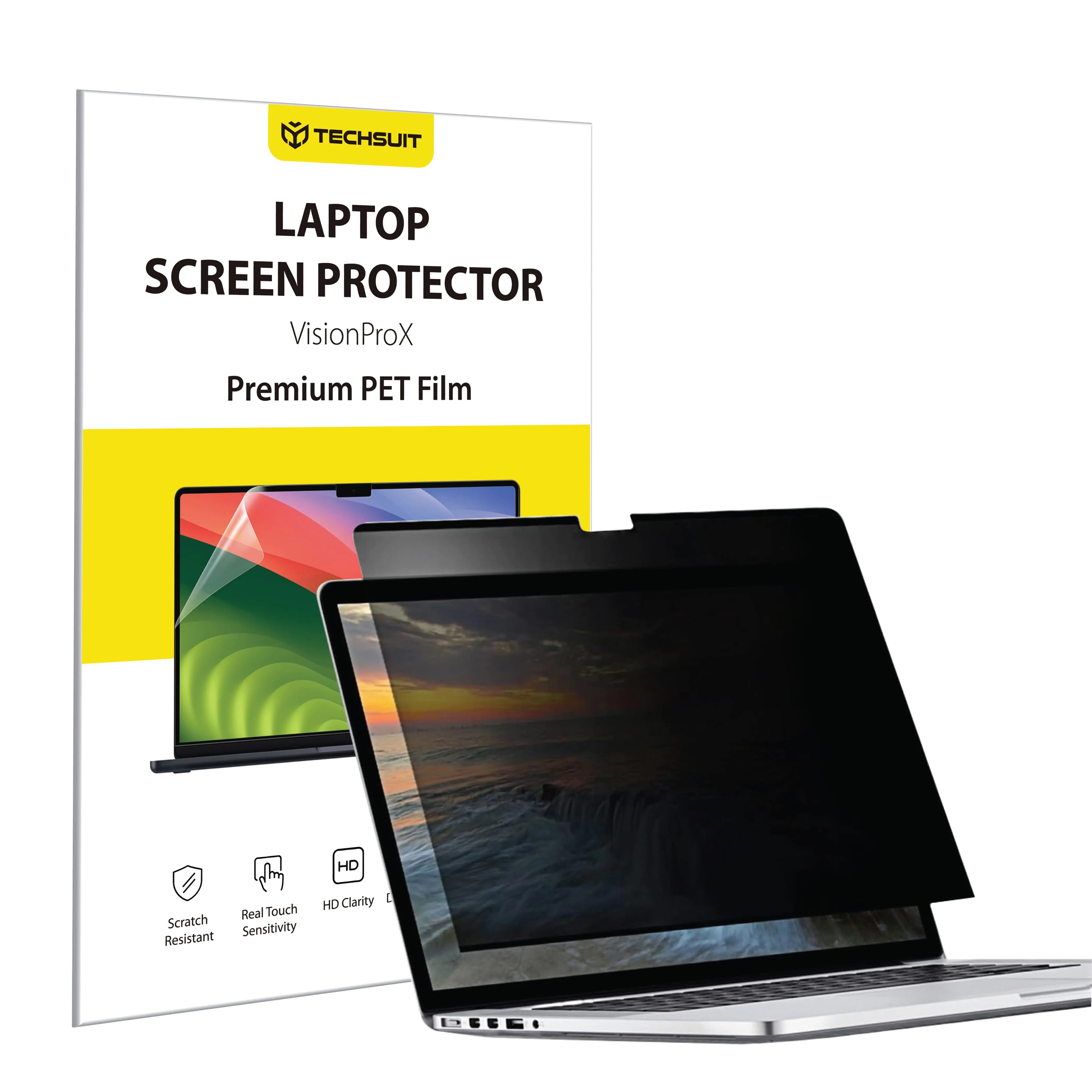 Pellicola Protettiva Schermo Privacy Techsuit VisionProX Magnetica per Apple MacBook Pro 14 pollici (2026) / (2025) / (2024) / (2023), Plastica - immagine 1