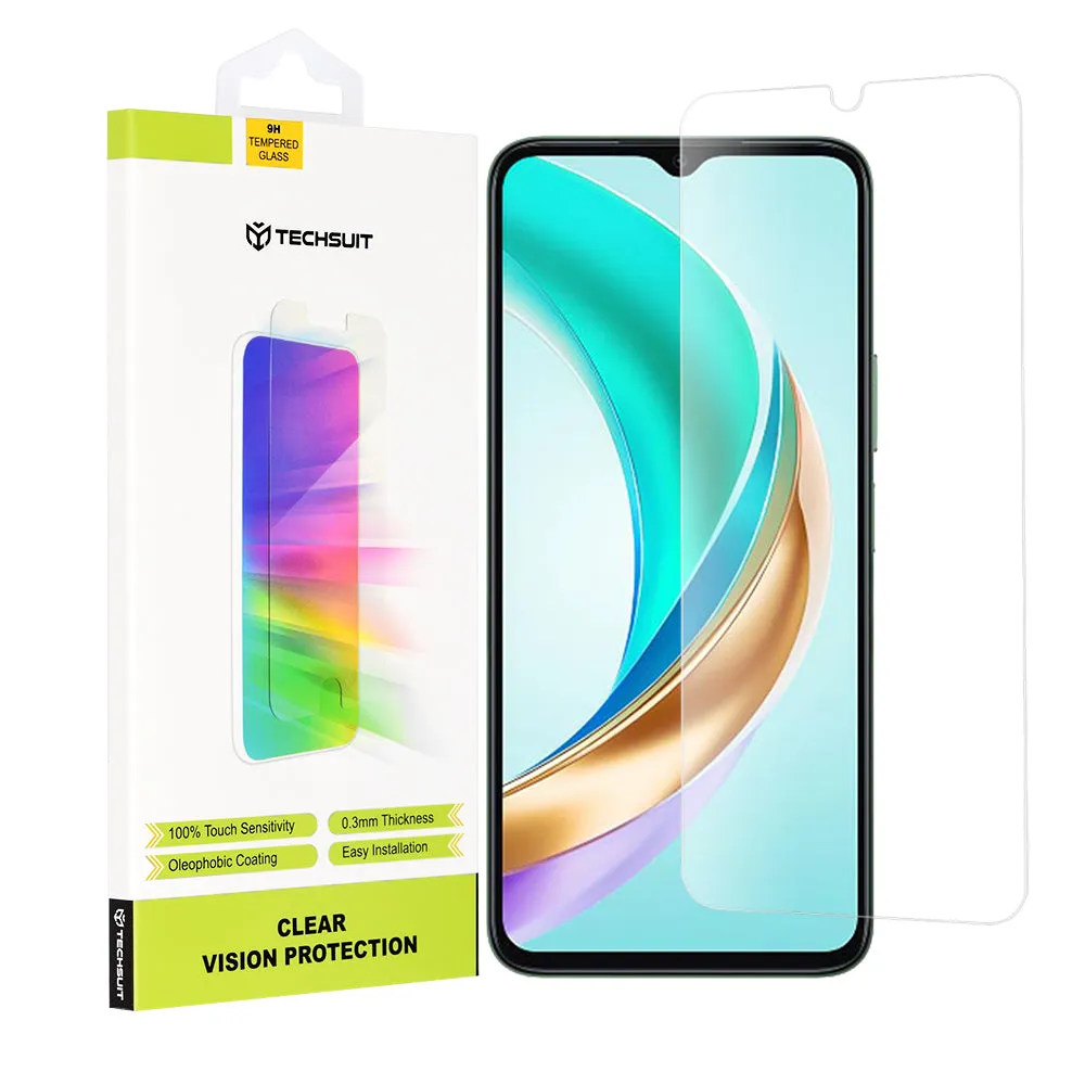 Pellicola protettiva Schermo Techsuit Clear Vision per Honor X6b, Vetro Temperato, Full Glue - immagine 1