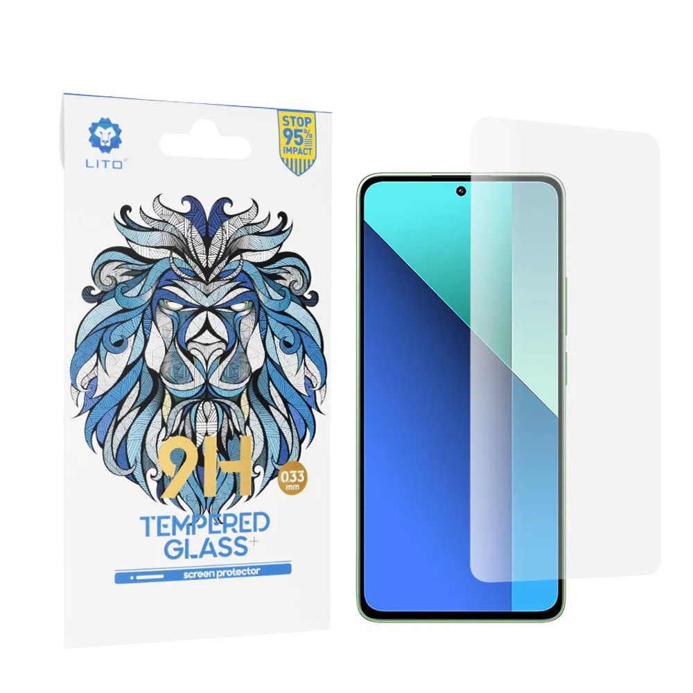 Pellicola Protettiva Schermo Lito Classic per Xiaomi Redmi Note 13 4G, Vetro Temperato, Full Glue, 2.5D - immagine 1