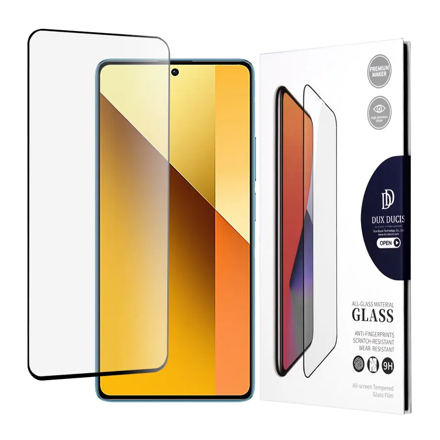 Pellicola protettiva Schermo DUX DUCIS per Xiaomi Redmi Note 13 4G / Note 13 Pro 4G / Note 13 5G, Vetro Temperato, Full Glue, Nera - immagine 1