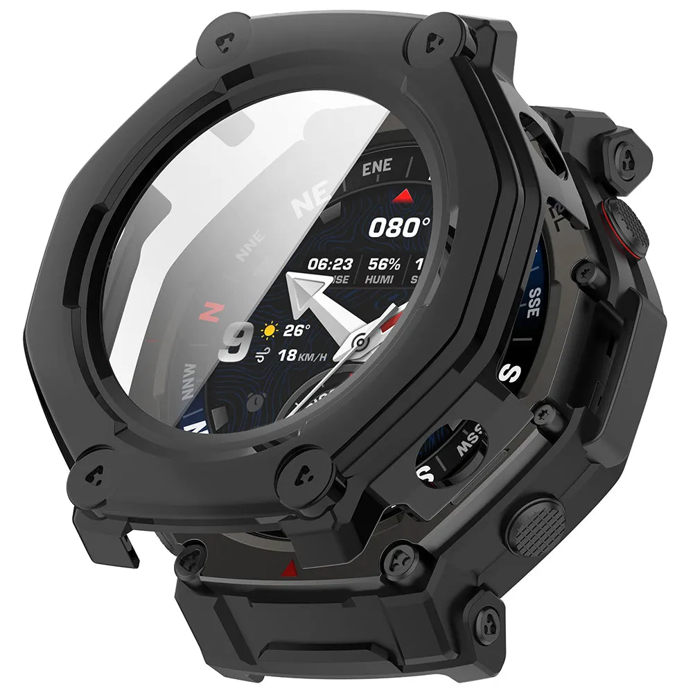 Custodia Techsuit Defense360 Pro per Amazfit T-Rex 3 Pro 48mm, Nera - immagine 1